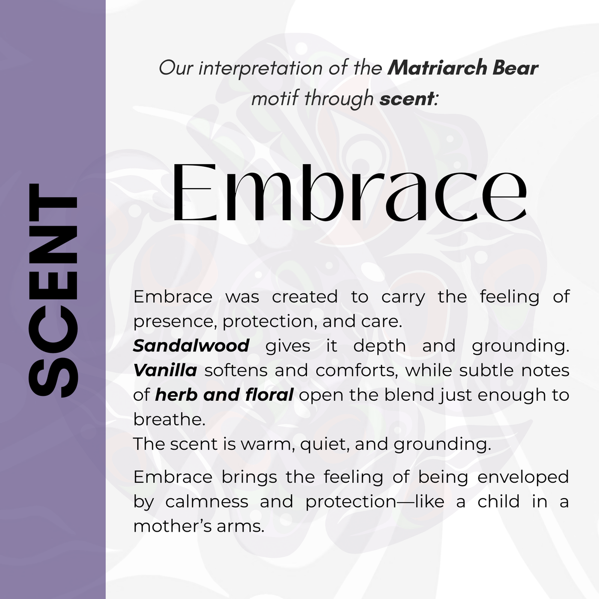 Scented Candle with 'Matriarch Bear' by Trevor Hunt (Kwakwaka'wakw Nation)