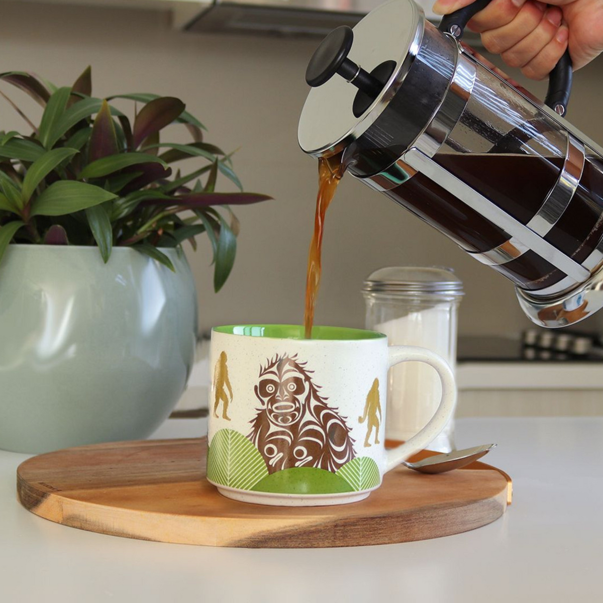 Ceramic Mugs w/ Contemporary Indigenous Design (set of 2)