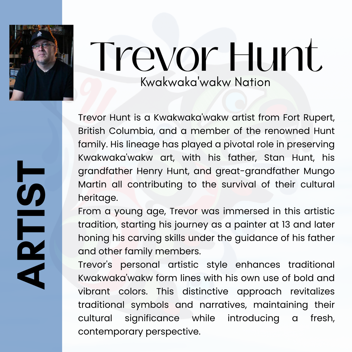 Scented Candle with 'Whale' by Trevor Hunt (Kwakwaka'wakw Nation)