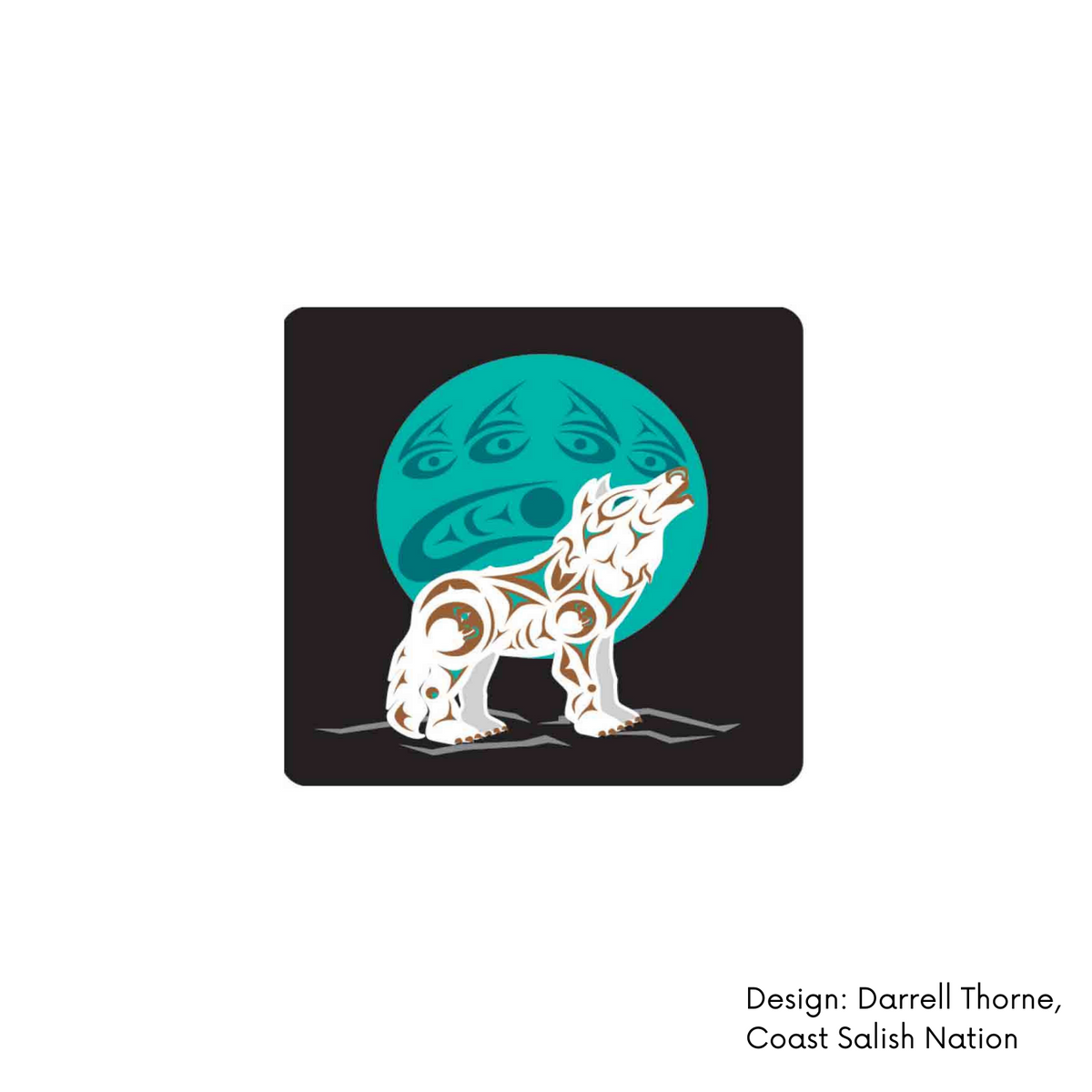 Cork Coasters w/ Contemporary Indigenous  Design (set of 6)