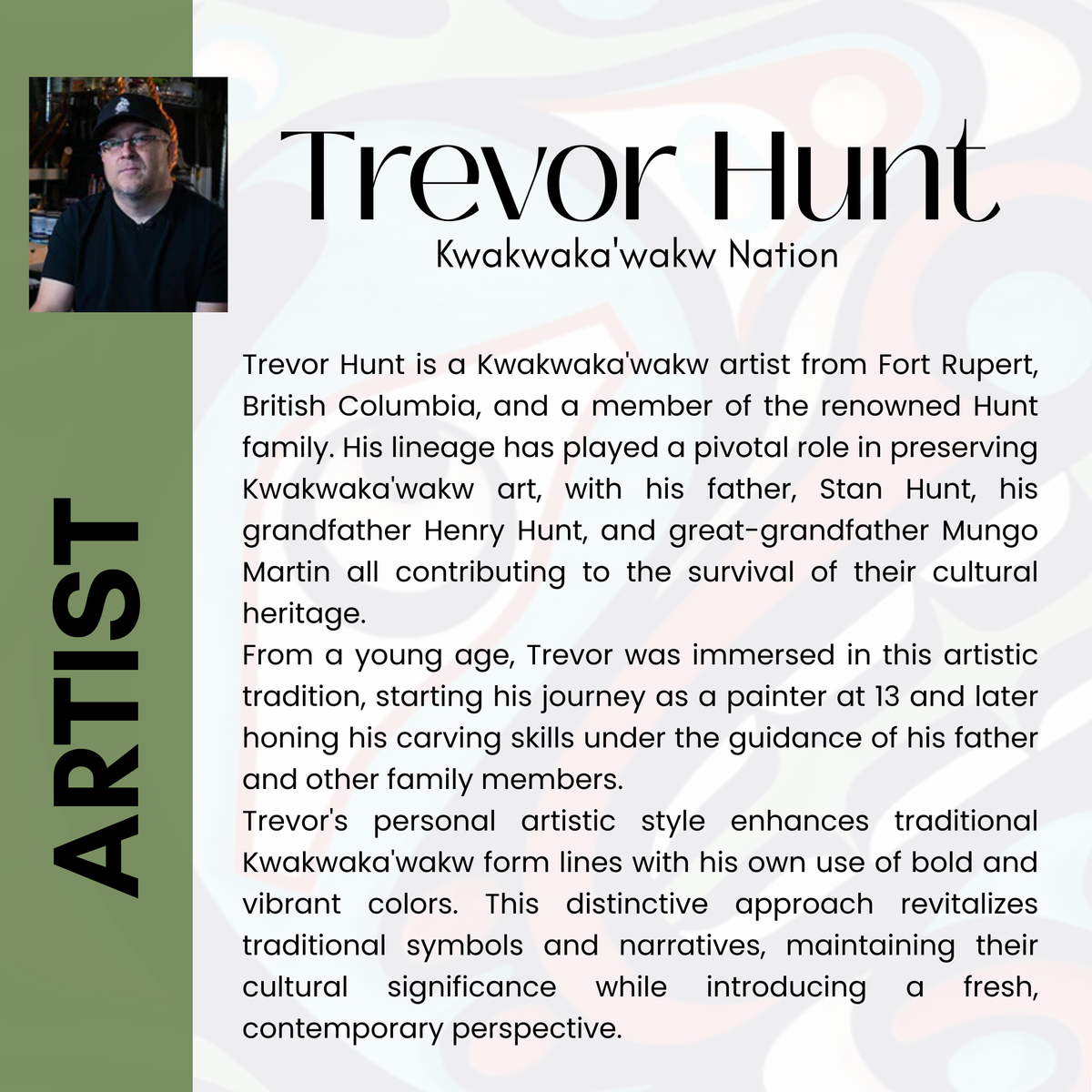 Scented Candle with 'Wolf' by Trevor Hunt (Kwakwaka'wakw Nation)