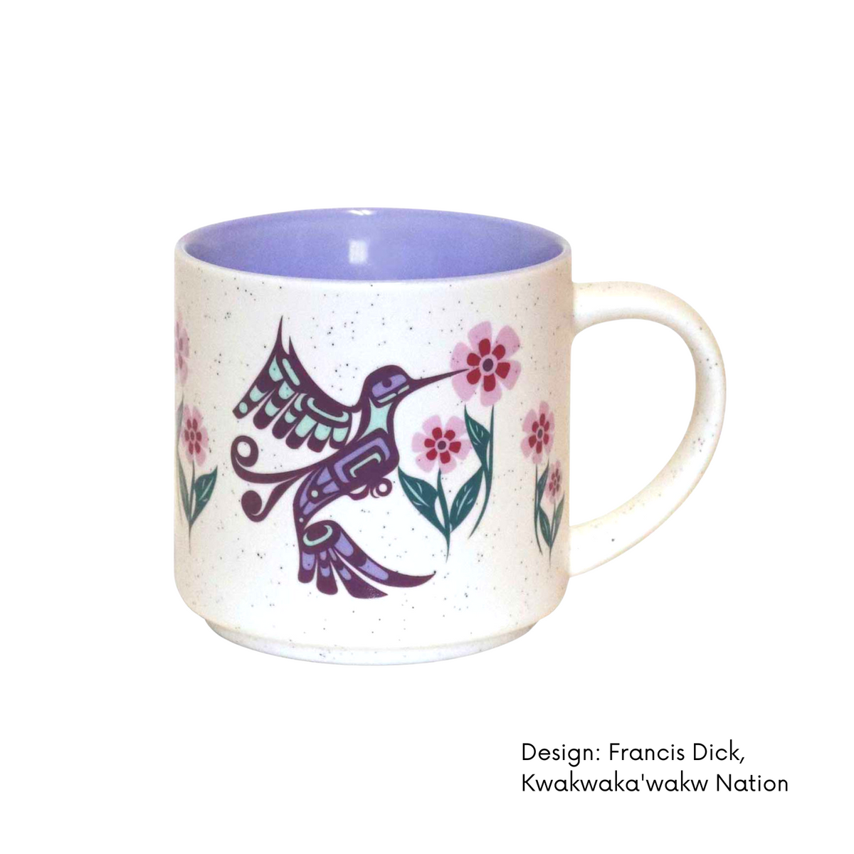 Ceramic Mugs w/ Contemporary Indigenous Design (set of 2)