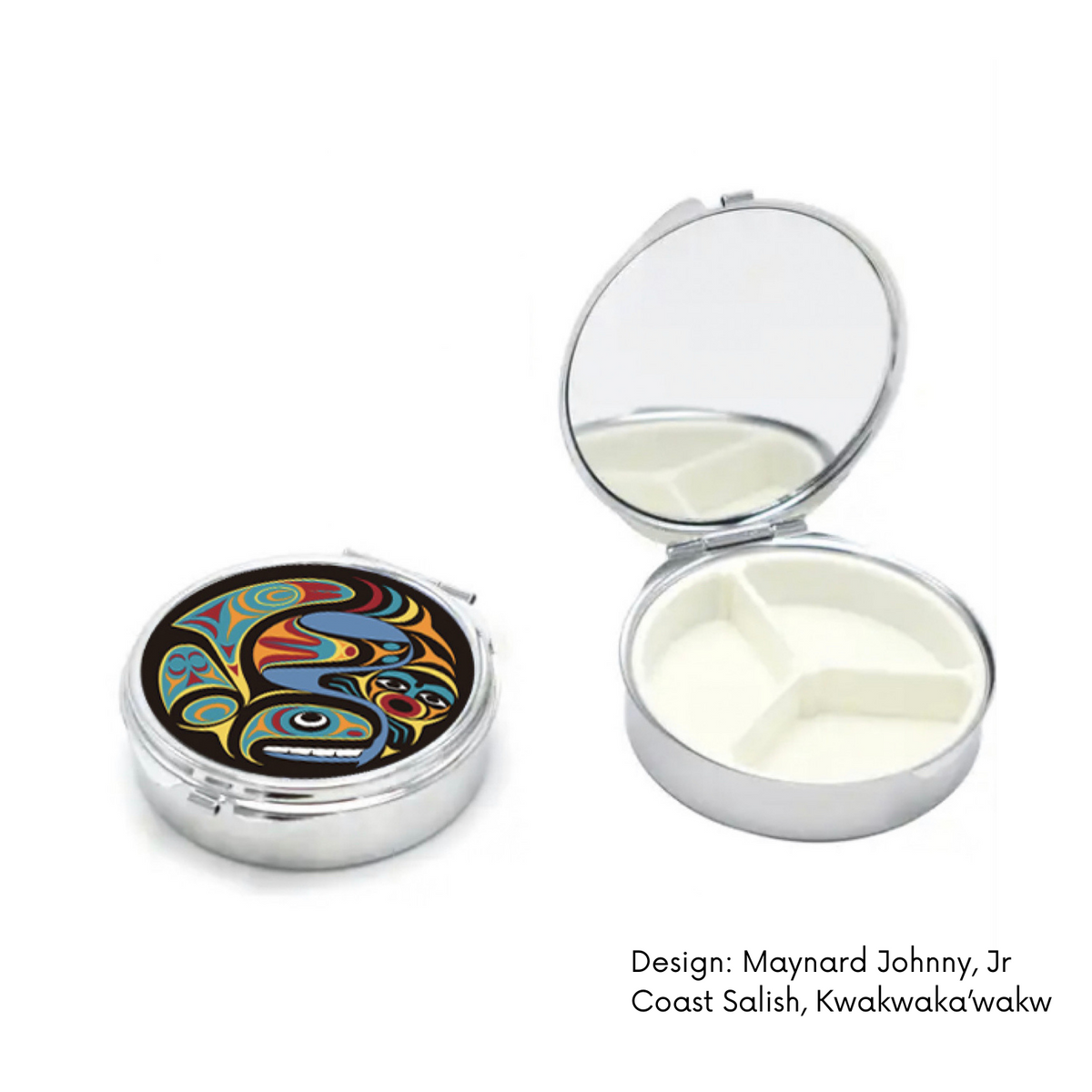 Pill Box w/ Contemporary Indigenous Design