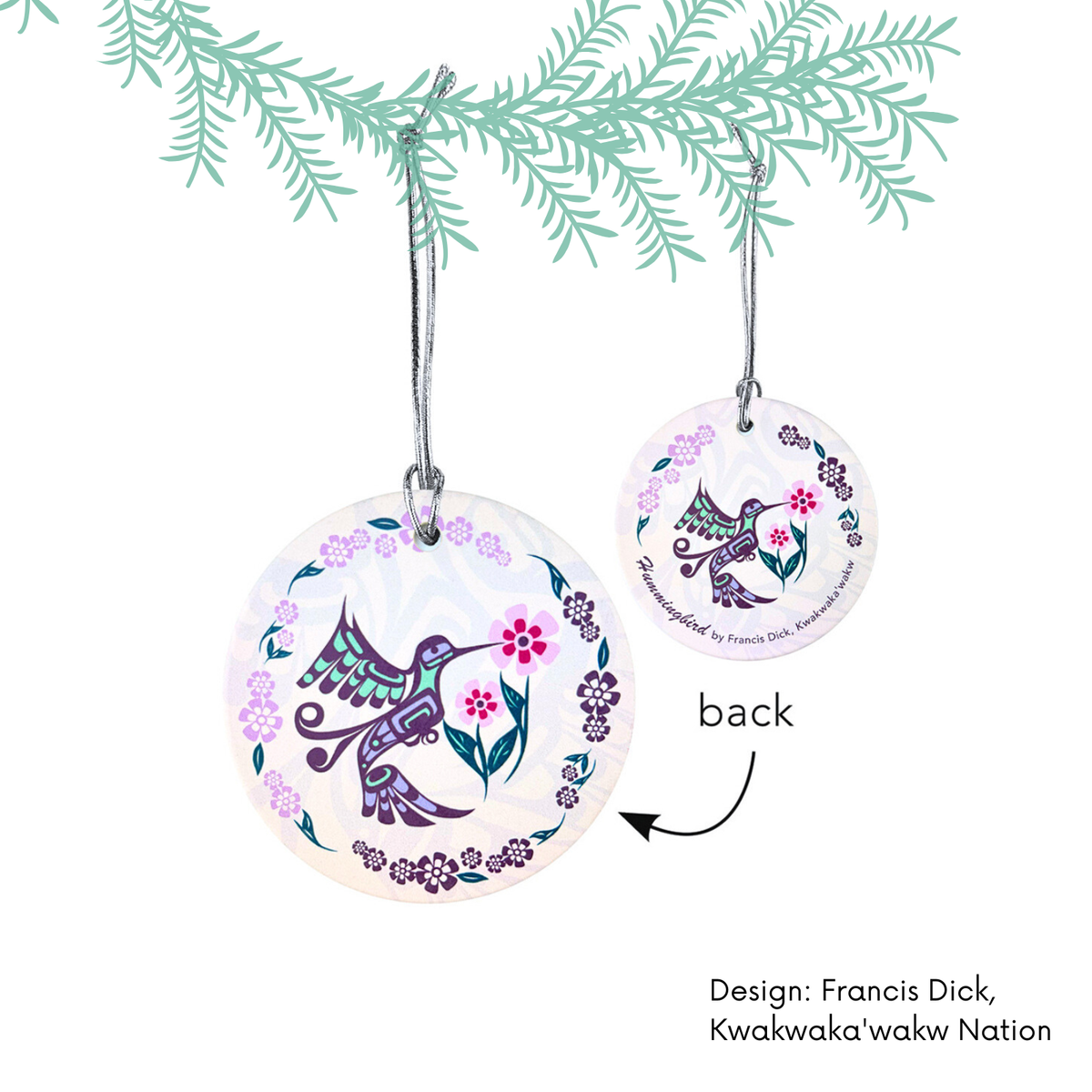 Ceramic Ornaments w/ Contemporary Indigenous Design