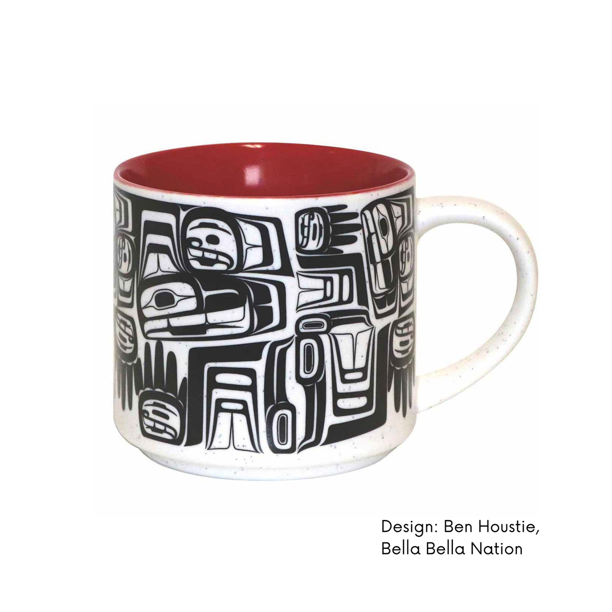 Ceramic Mugs w/ Contemporary Indigenous Design (set of 2)