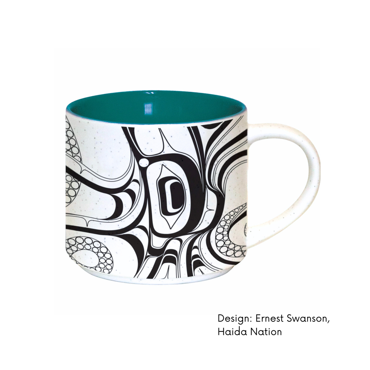 Ceramic Mugs w/ Contemporary Indigenous Design (set of 2)