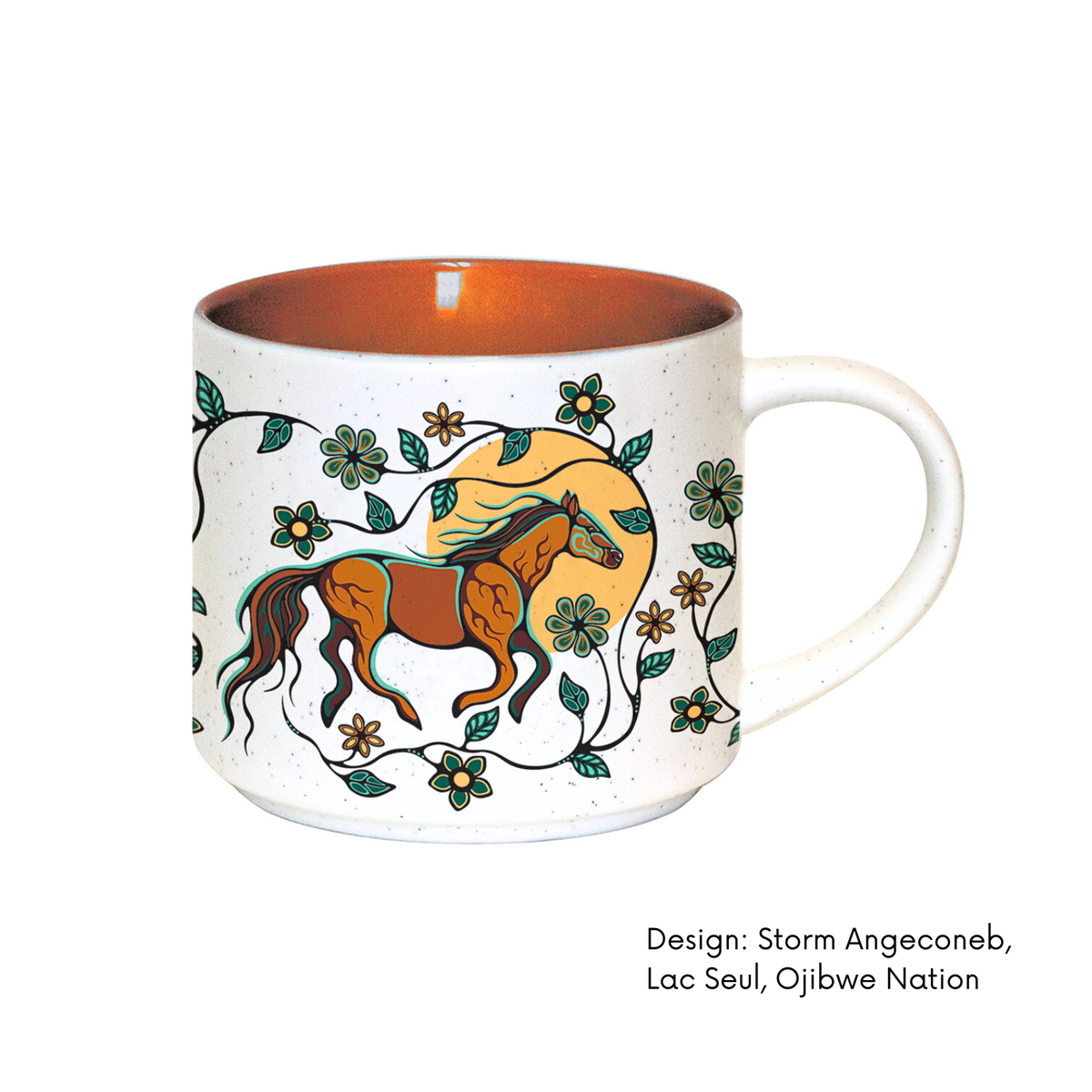 Ceramic Mugs w/ Contemporary Indigenous Design (set of 2)