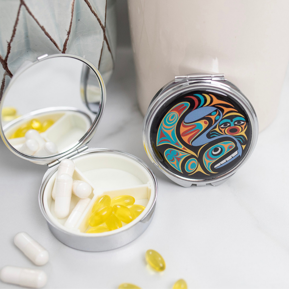 Pill Box w/ Contemporary Indigenous Design