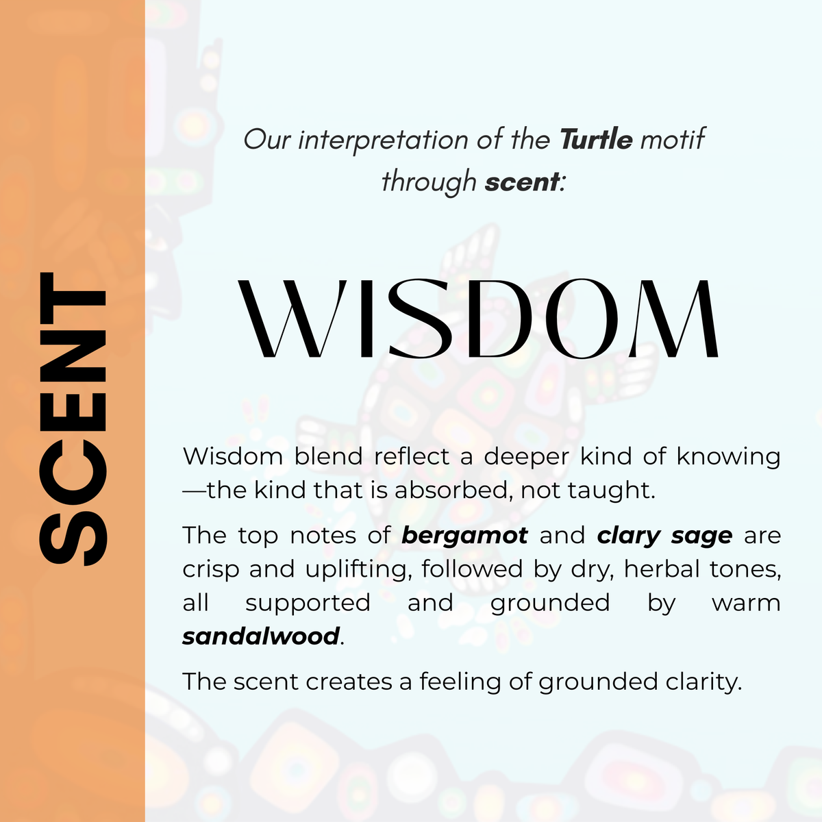 Scented Candle with 'Turtle' by John Rombough (Denesuline Ancestral artist)