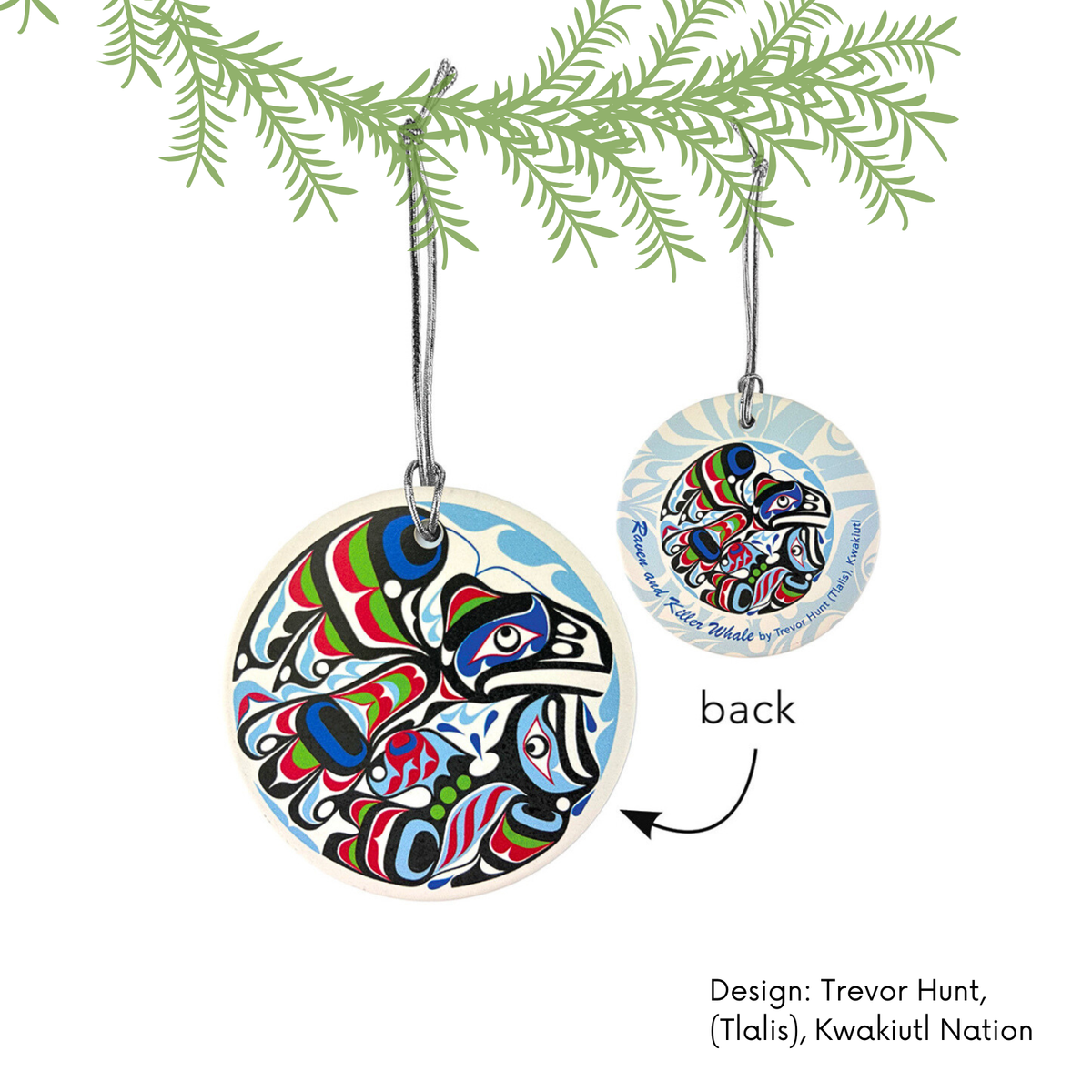 Ceramic Ornaments w/ Contemporary Indigenous Design