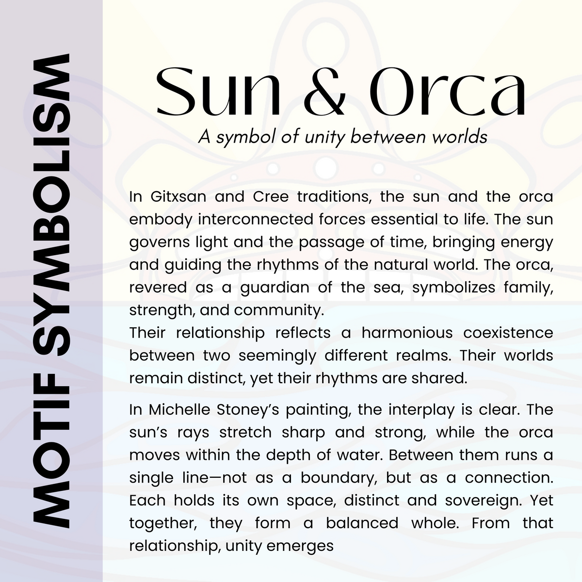 Scented Candle with 'Sun & Orca' by Michelle Stoney (Gitxsan and Cree Nation)