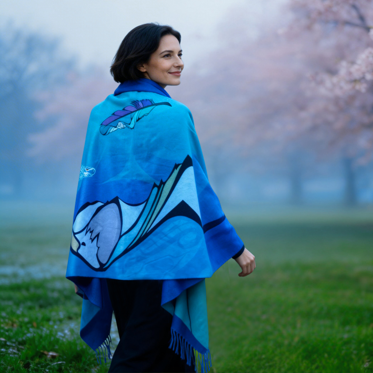 Eco Shawl w/ Contemporary Indigenous Design