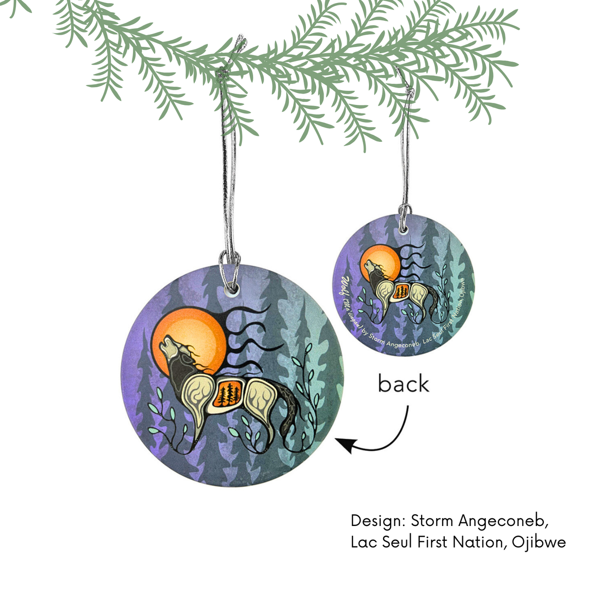 Ceramic Ornaments w/ Contemporary Indigenous Design