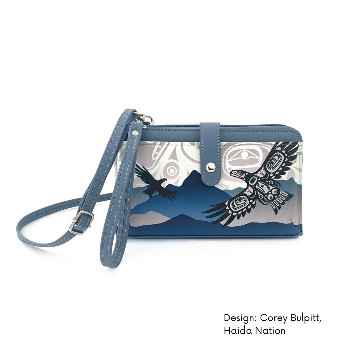 Smartphone Crossbody Bag w/Contemporary Indigenous Design