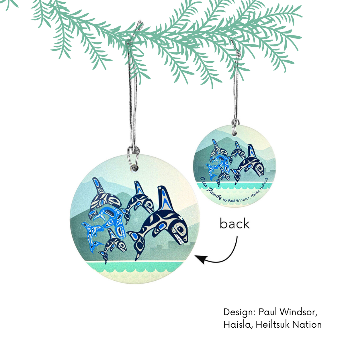 Ceramic Ornaments w/ Contemporary Indigenous Design