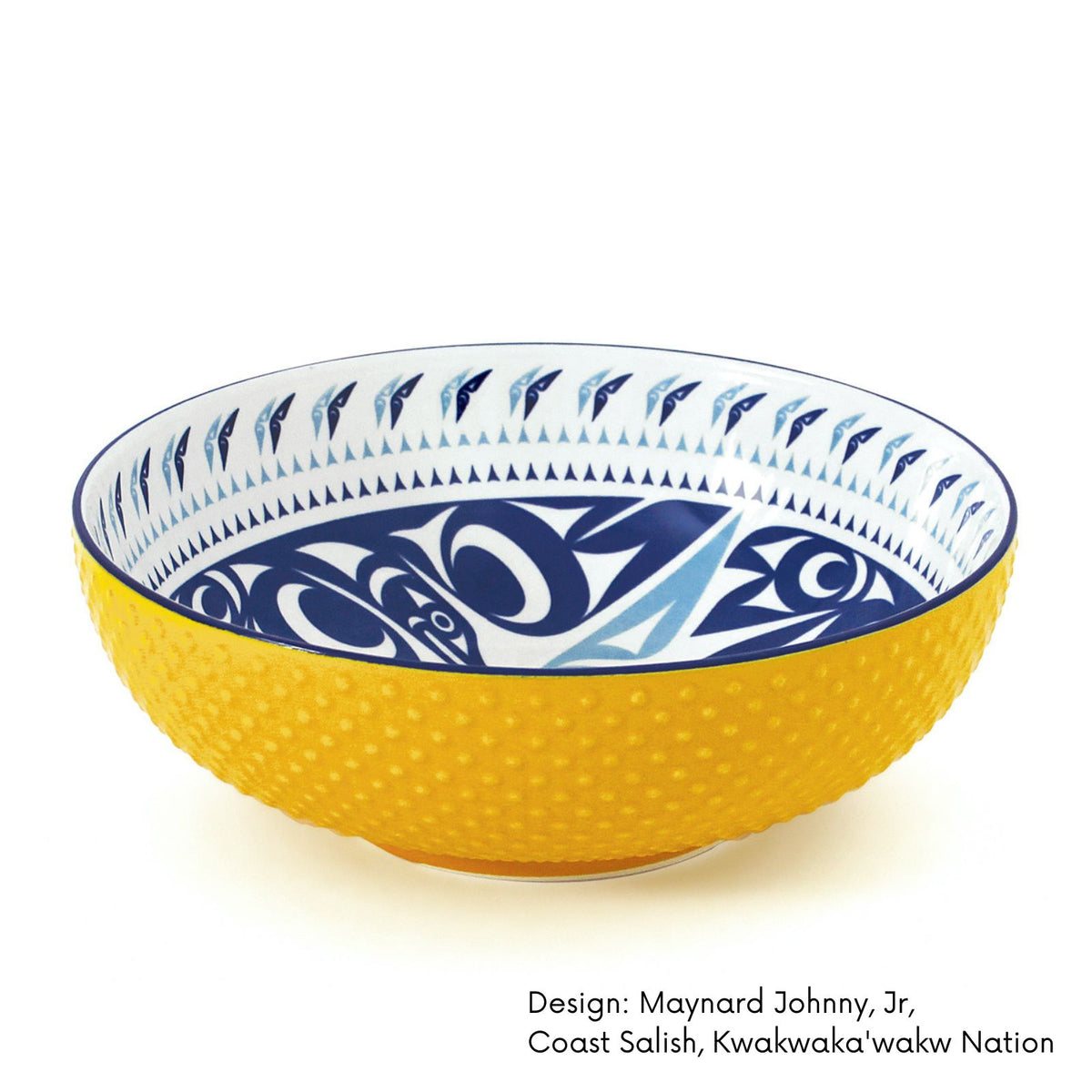 Serving Bowl with Contemporary Indigenous Design