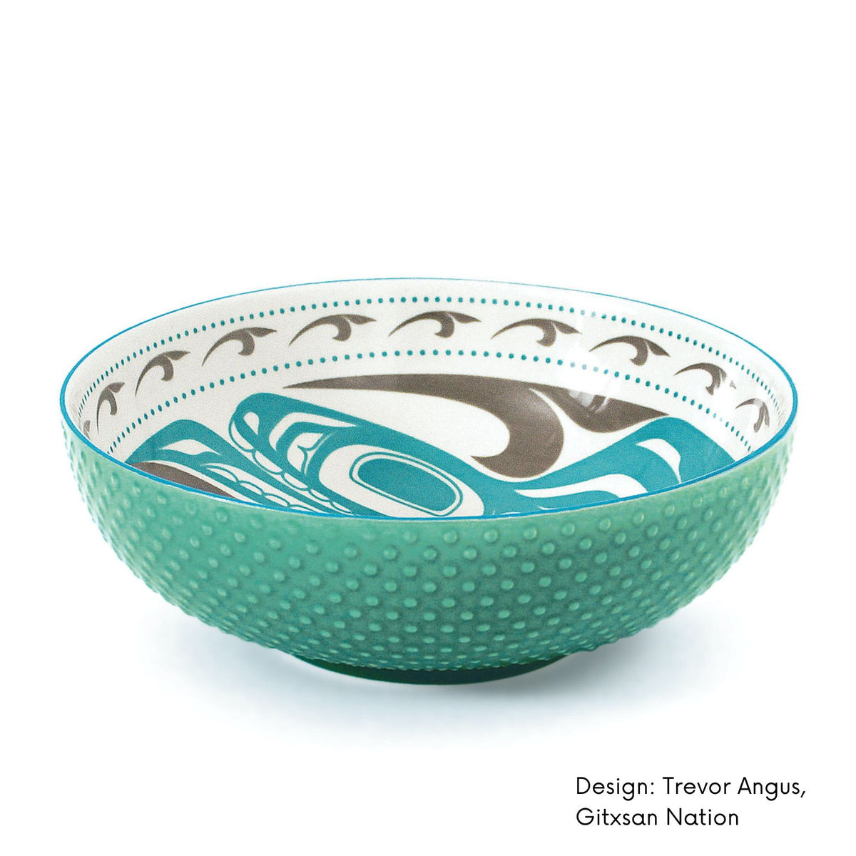 Serving Bowl with Contemporary Indigenous Design