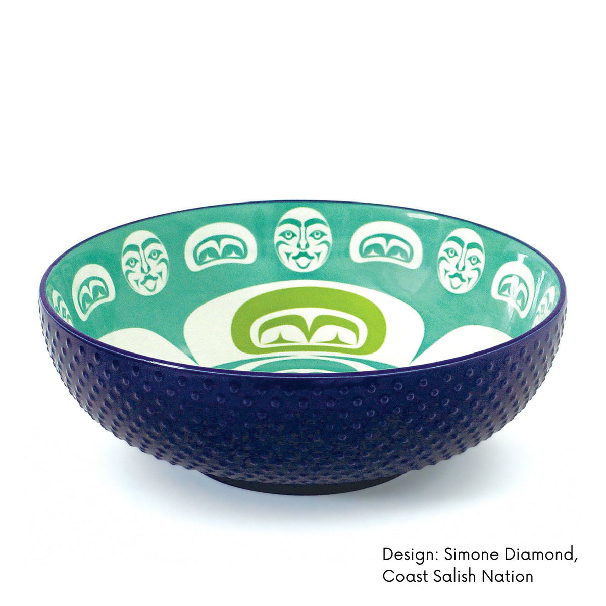 Serving Bowl with Contemporary Indigenous Design
