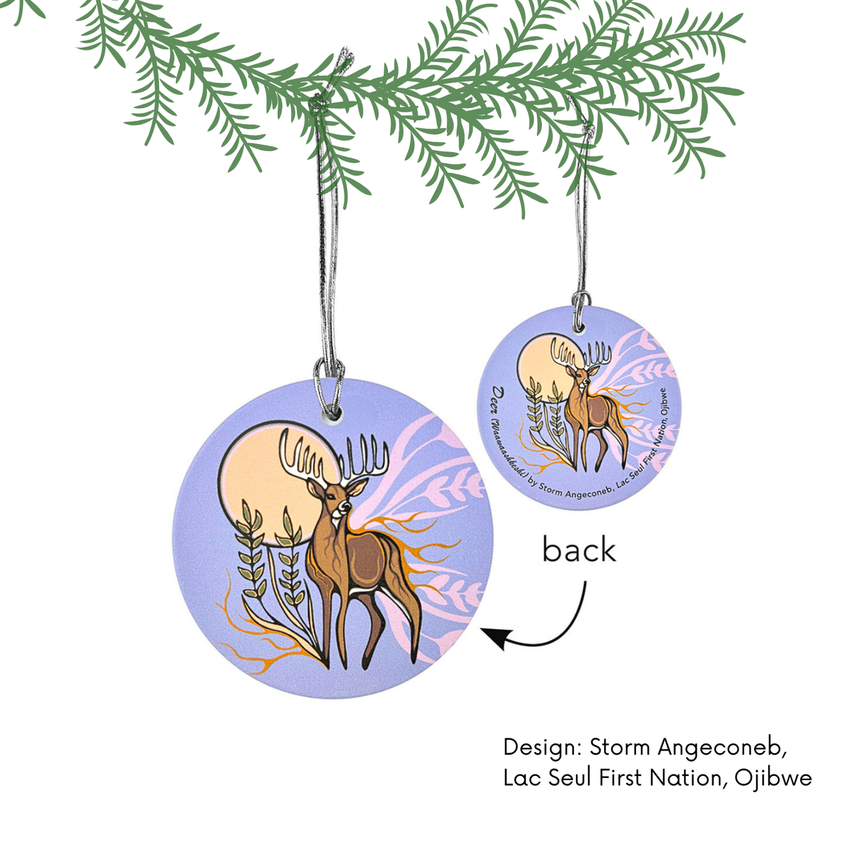 Ceramic Ornaments w/ Contemporary Indigenous Design