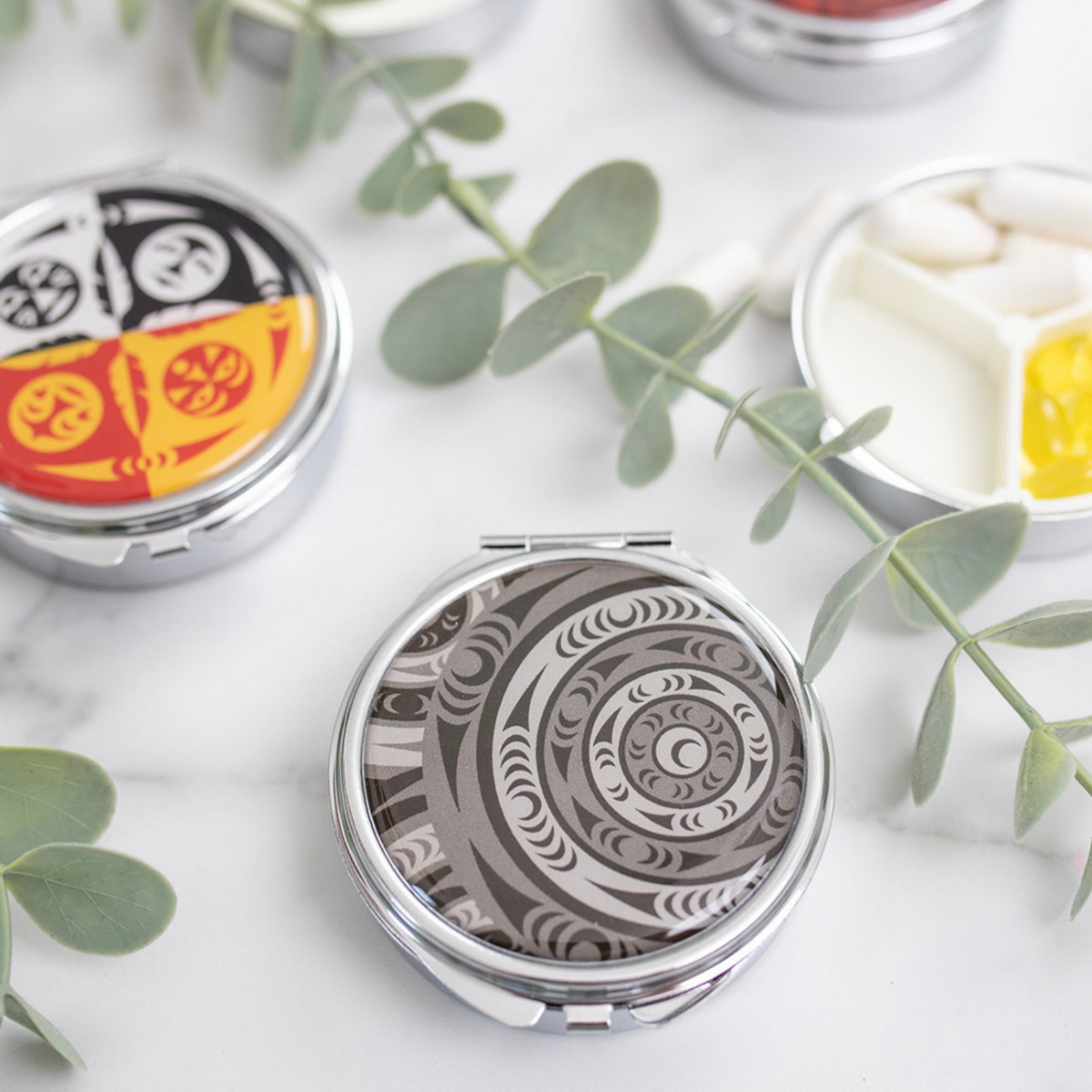 Pill Box w/ Contemporary Indigenous Design