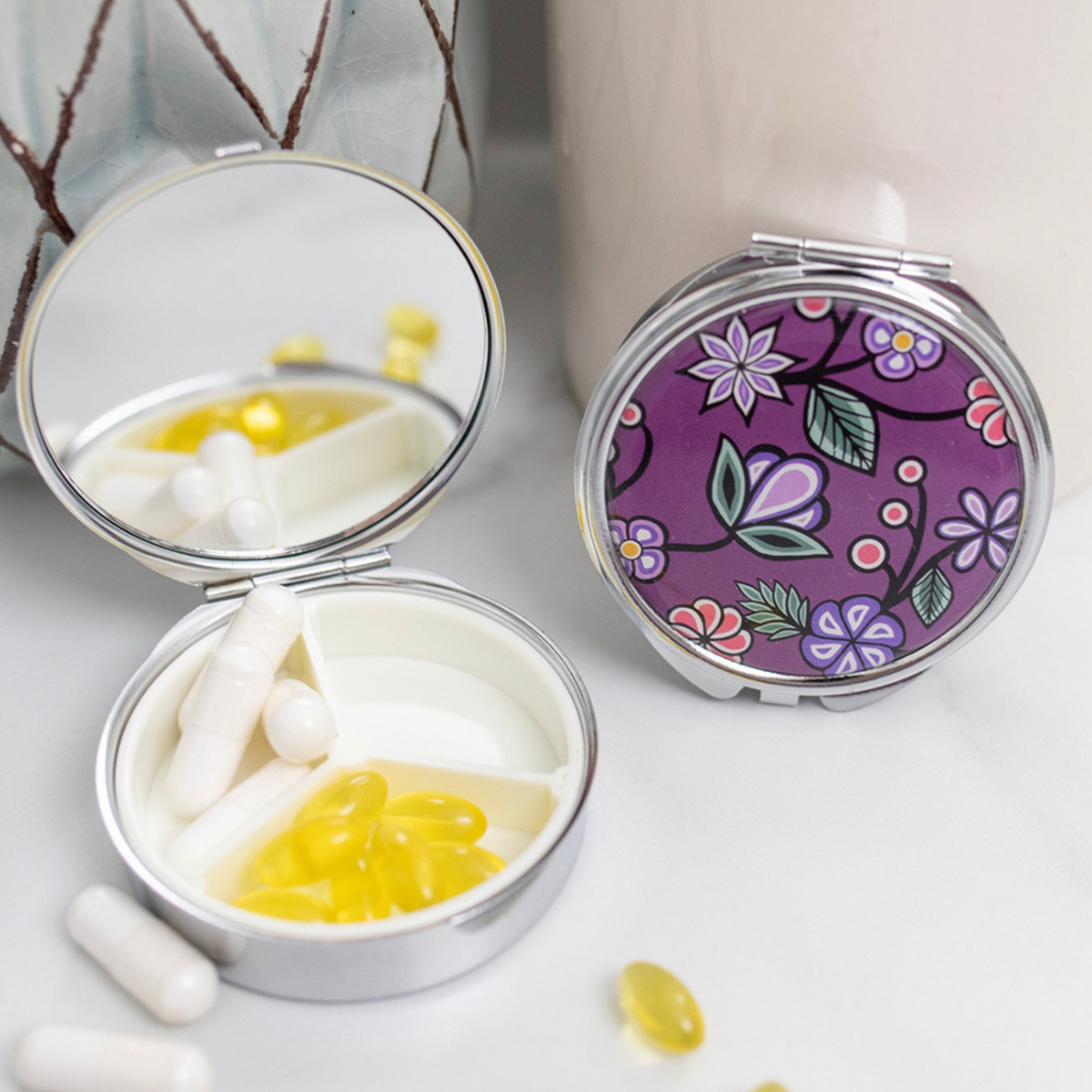 Pill Box w/ Contemporary Indigenous Design