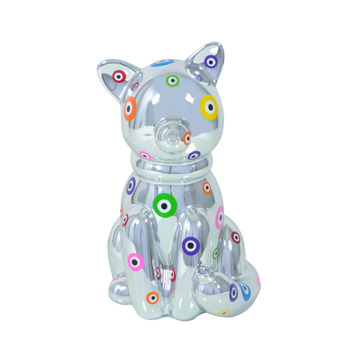Balloon Money Bank Cat w/Decorations