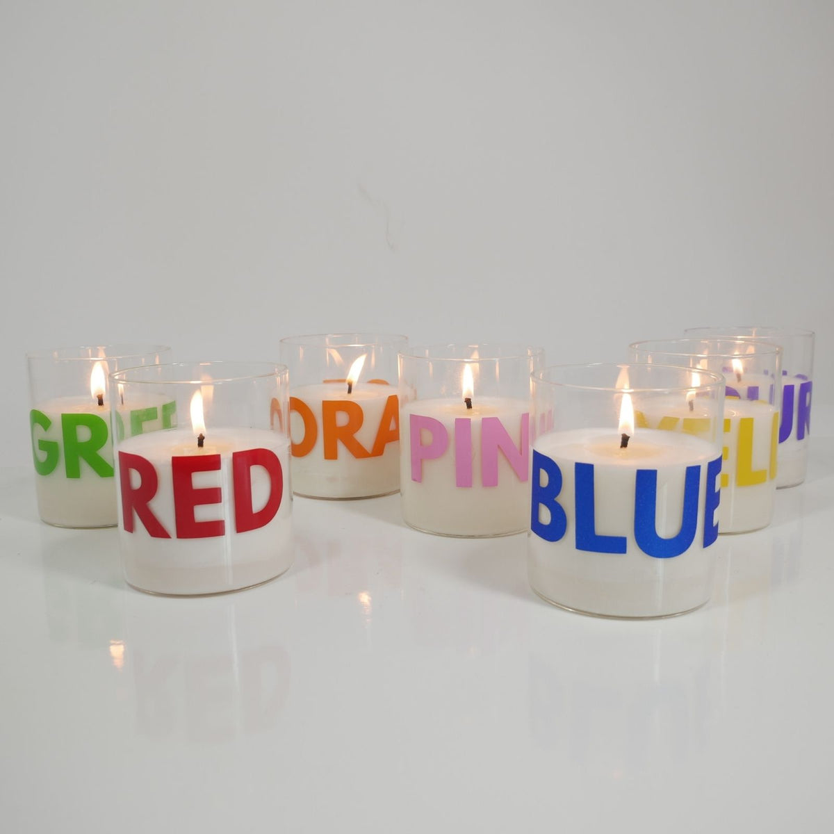 The Scent of the Color Candles _Clear Jar