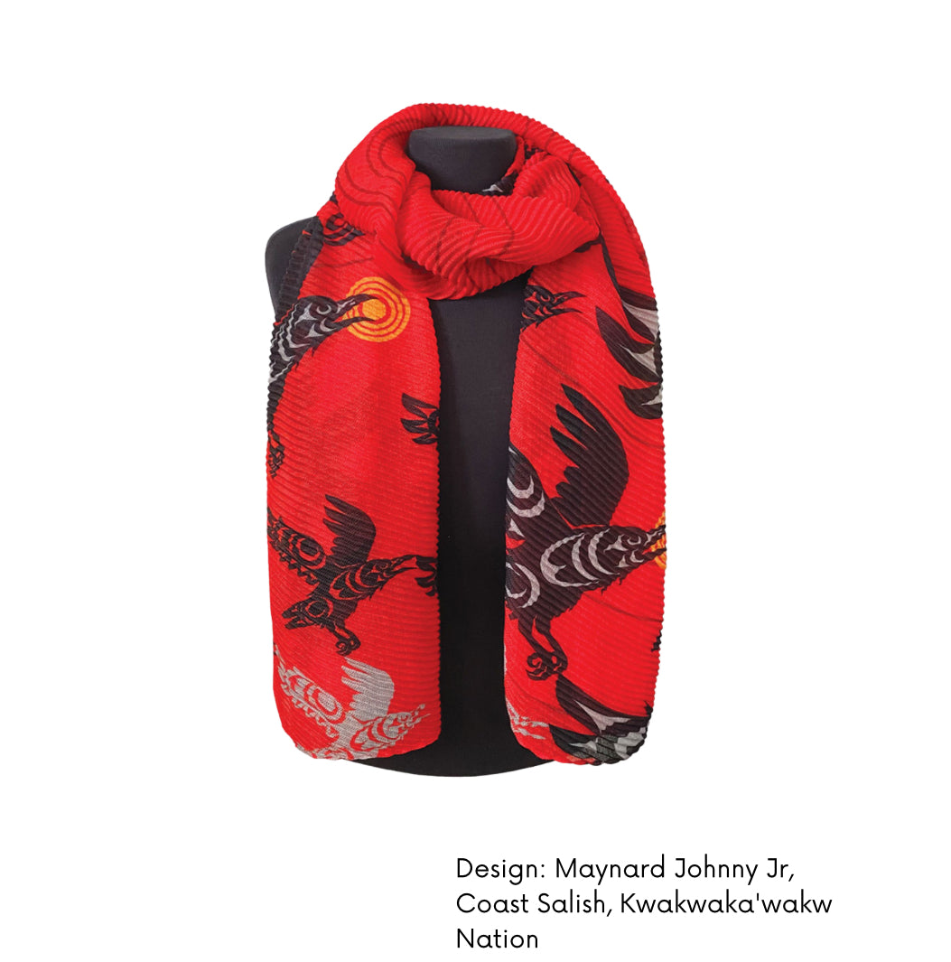 Eco Scarf w/ Contemporary Indigenous Design