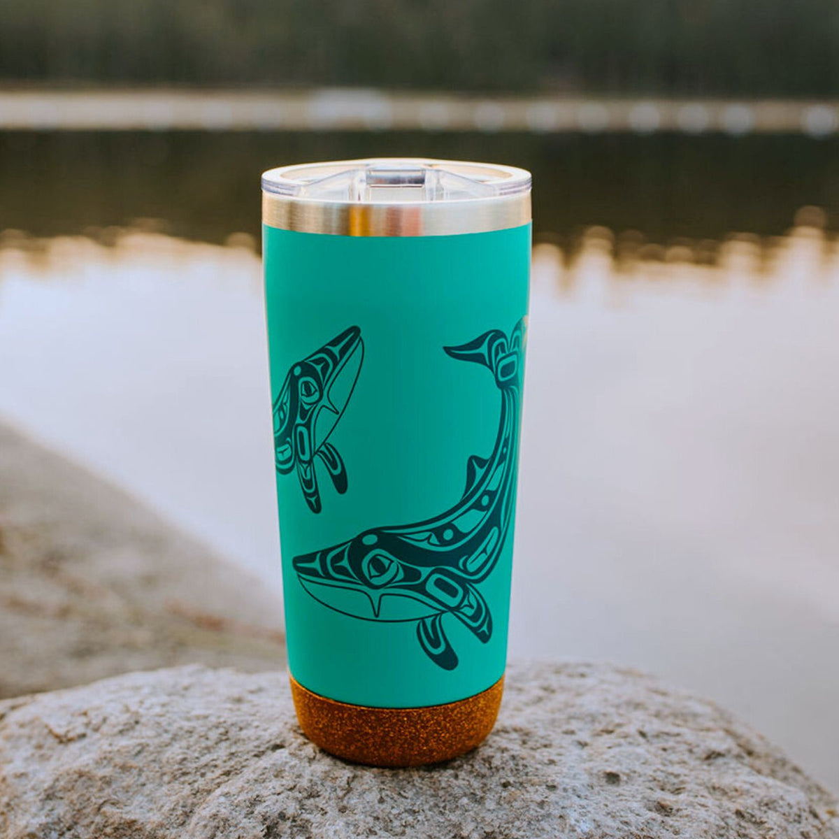 Travel Mug w/ Contemporary Indigenous Design (20 oz)
