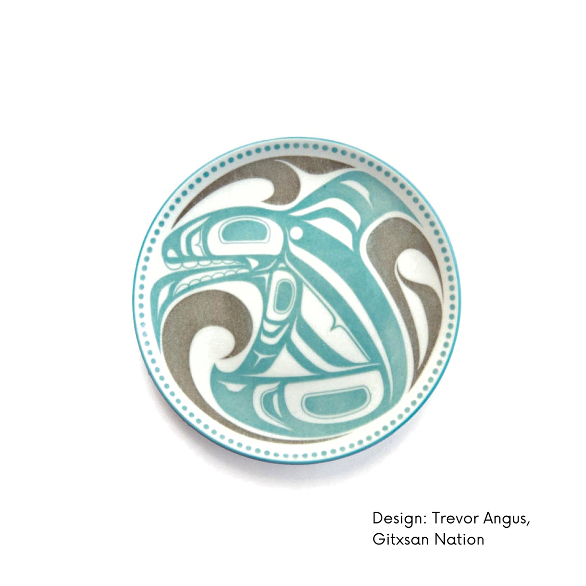 Art Plate w/ Contemporary Indigenous  Design (set of 2)