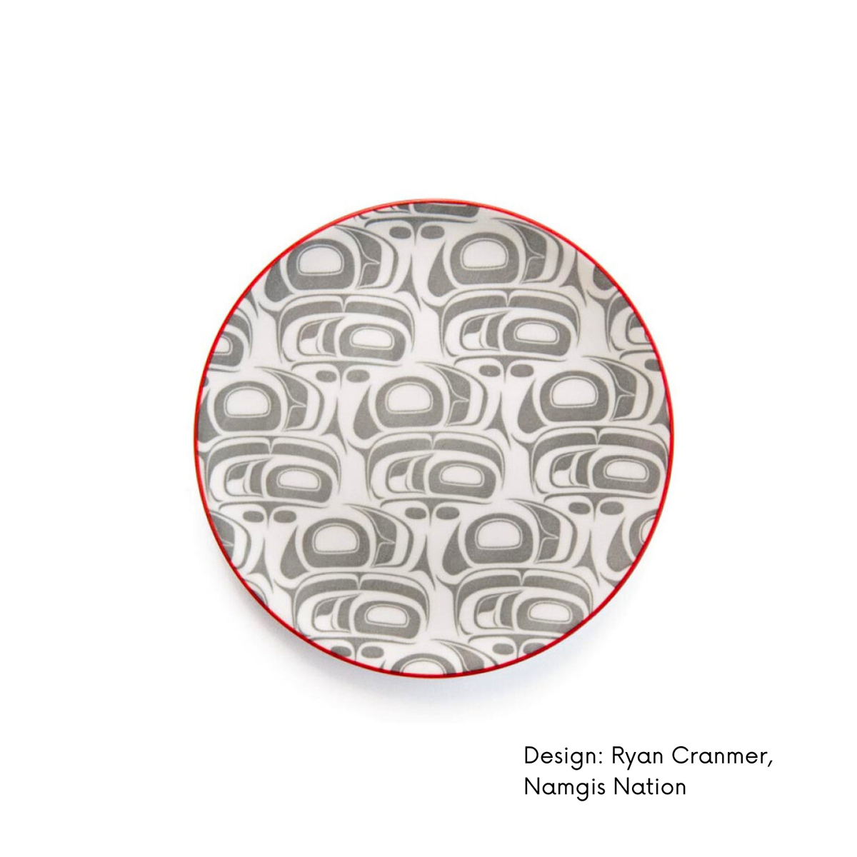 Art Plate w/ Contemporary Indigenous  Design (set of 2)