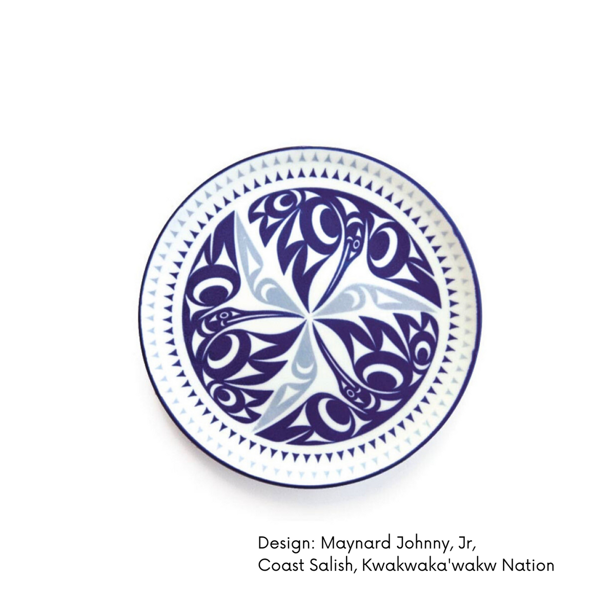 Art Plate w/ Contemporary Indigenous  Design (set of 2)