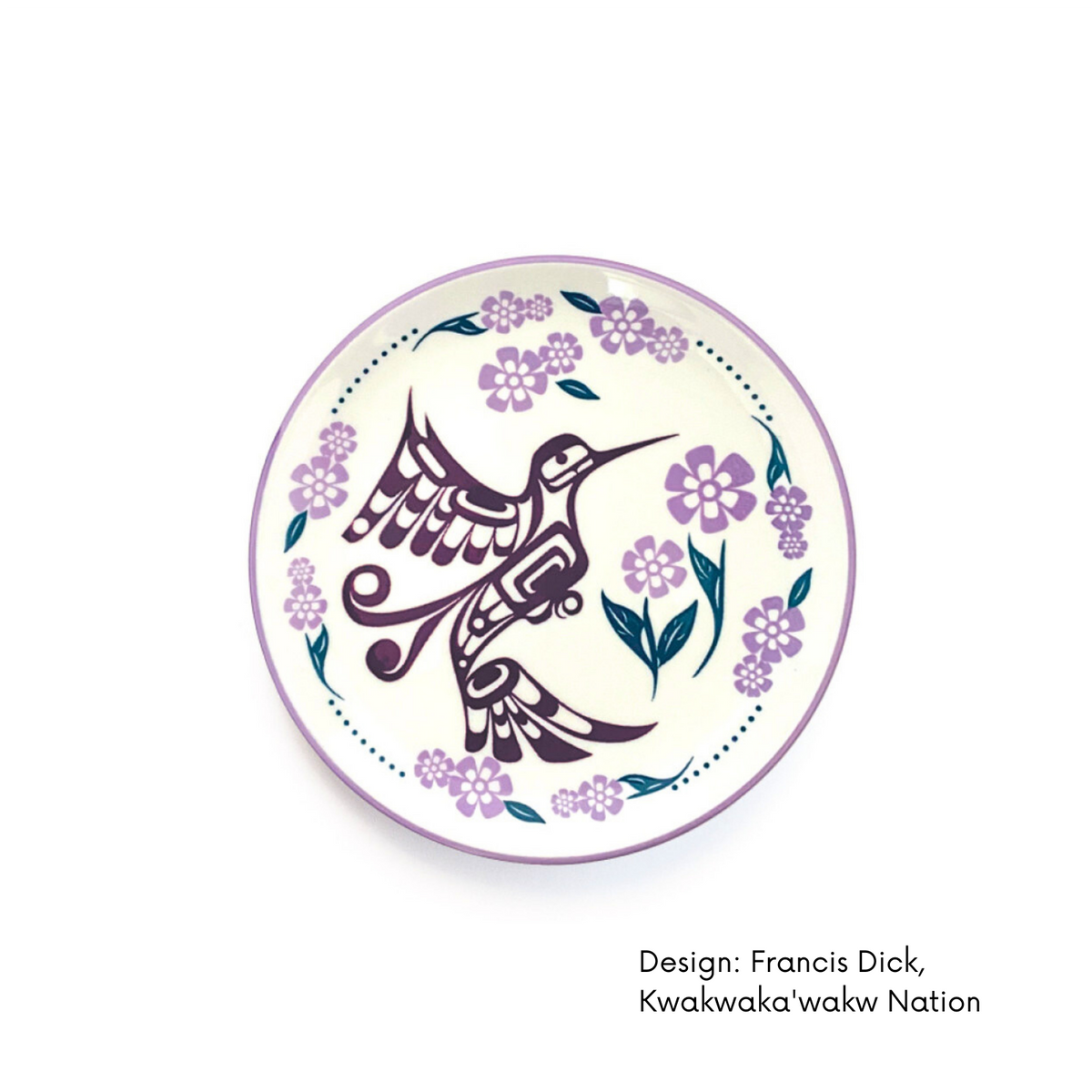 Art Plate w/ Contemporary Indigenous  Design (set of 2)