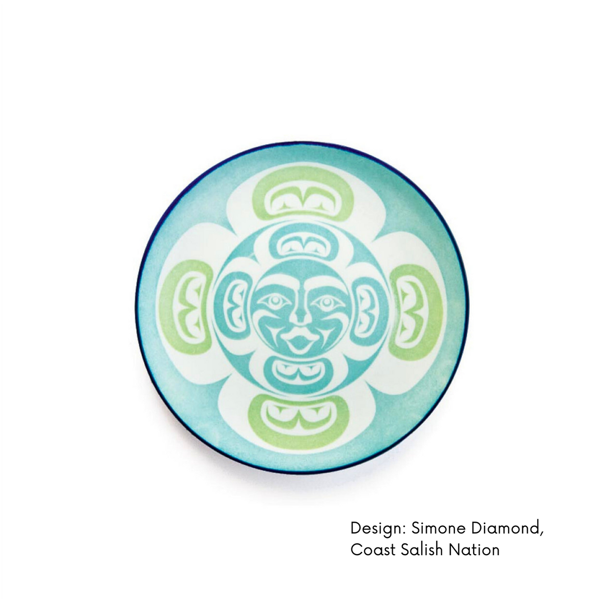 Art Plate w/ Contemporary Indigenous  Design (set of 2)