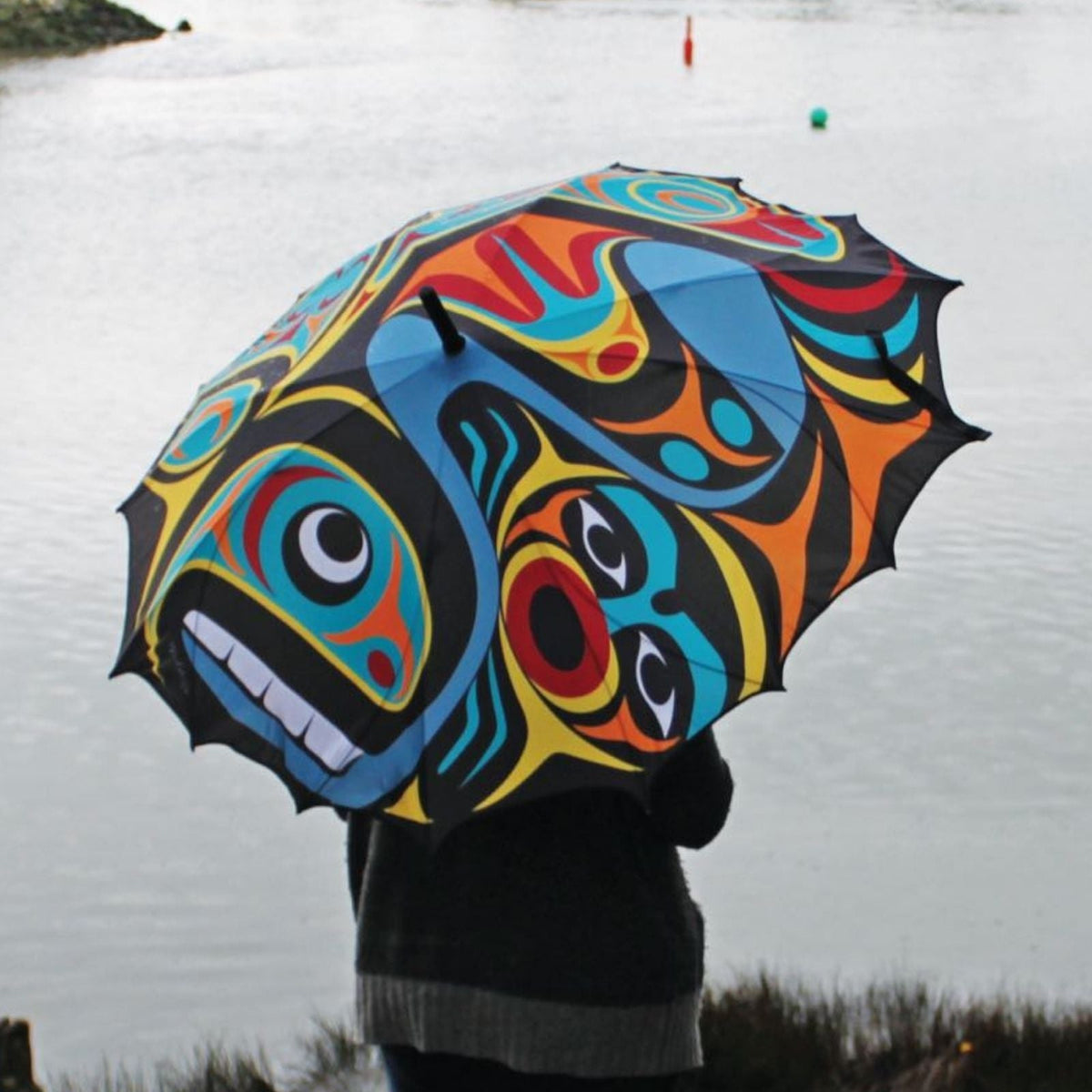 Pacific Umbrella w/ Contemporary Indigenous Design
