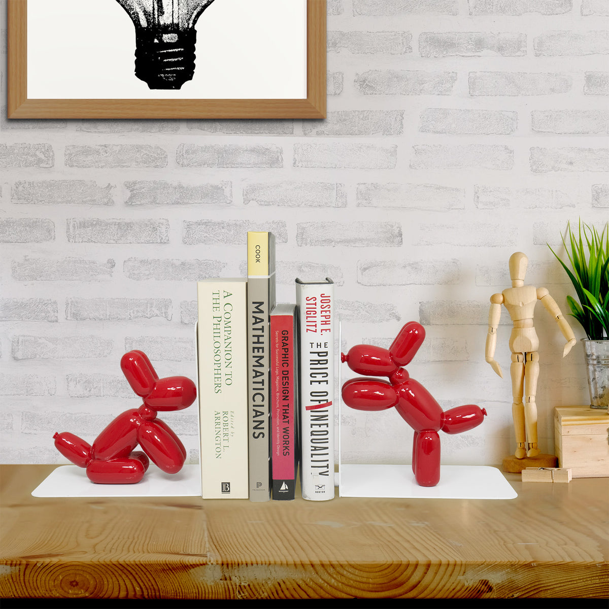 Balloon Doggy Bookends (set of 2)